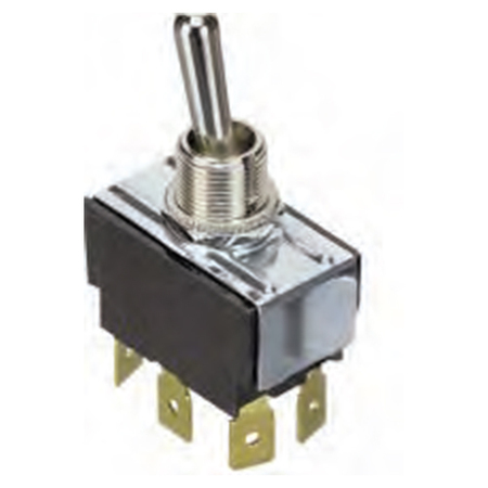 Gc Electronics Switch Toggle (On) Off (On) DPDT Bat Reversing 35-3127